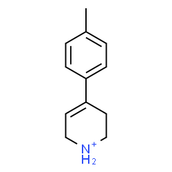 ChemSpider 2D Image | 4-(4-Methylphenyl)-1,2,3,6-tetrahydropyridinium | C12H16N