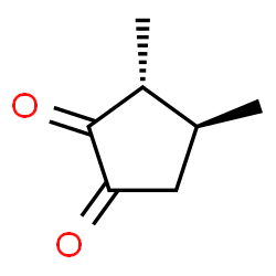 ChemSpider 2D Image | (3R,4S)-3,4-Dimethyl-1,2-cyclopentanedione | C7H10O2
