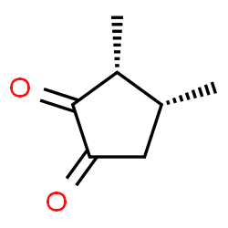 ChemSpider 2D Image | (3R,4R)-3,4-Dimethyl-1,2-cyclopentanedione | C7H10O2