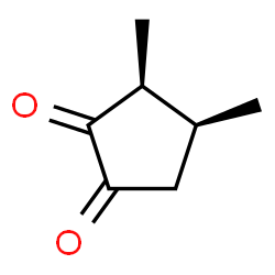 ChemSpider 2D Image | (3S,4S)-3,4-Dimethyl-1,2-cyclopentanedione | C7H10O2