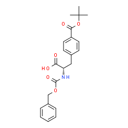 ChemSpider 2D Image | N-[(Benzyloxy)carbonyl]-4-{[(2-methyl-2-propanyl)oxy]carbonyl}-L-phenylalanine | C22H25NO6