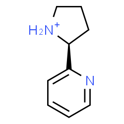 ChemSpider 2D Image | (2S)-2-(2-Pyridinyl)pyrrolidinium | C9H13N2