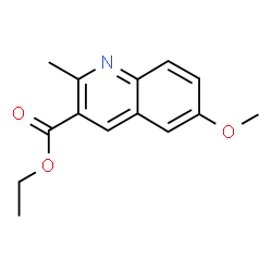 ChemSpider 2D Image | Ethyl 6-methoxy-2-methyl-3-quinolinecarboxylate | C14H15NO3