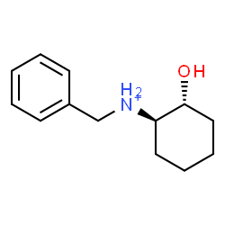 ChemSpider 2D Image | (1R,2R)-N-Benzyl-2-hydroxycyclohexanaminium | C13H20NO