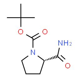 ChemSpider 2D Image | N-(tert-Butoxycarbonyl)proline amide | C10H18N2O3