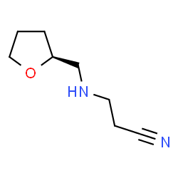 ChemSpider 2D Image | 3-{[(2S)-Tetrahydro-2-furanylmethyl]amino}propanenitrile | C8H14N2O