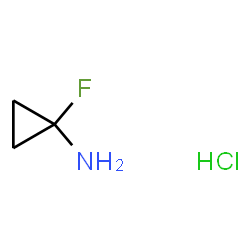 ChemSpider 2D Image | 1-Fluorocyclopropanamine hydrochloride (1:1) | C3H7ClFN
