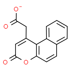 ChemSpider 2D Image | (3-Oxo-3H-benzo[f]chromen-1-yl)acetate | C15H9O4