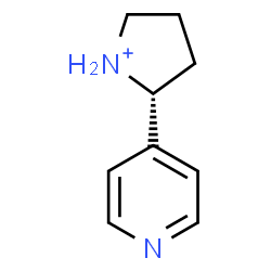 ChemSpider 2D Image | (2R)-2-(4-Pyridinyl)pyrrolidinium | C9H13N2