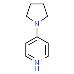 ChemSpider 2D Image | 4-(1-Pyrrolidinyl)pyridinium | C9H13N2