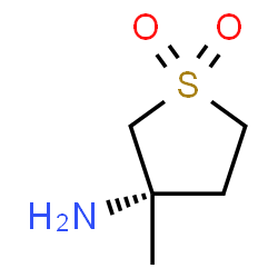 ChemSpider 2D Image | (3S)-3-Methyltetrahydro-3-thiophenamine 1,1-dioxide | C5H11NO2S