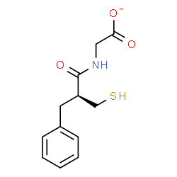 ChemSpider 2D Image | {[(2S)-2-Benzyl-3-sulfanylpropanoyl]amino}acetate | C12H14NO3S