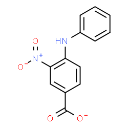 ChemSpider 2D Image | 4-Anilino-3-nitrobenzoate | C13H9N2O4