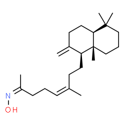 ChemSpider 2D Image | (2Z,5Z)-N-Hydroxy-6-methyl-8-[(1S,4aS,8aS)-5,5,8a-trimethyl-2-methylenedecahydro-1-naphthalenyl]-5-octen-2-imine | C23H39NO