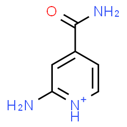 ChemSpider 2D Image | 2-Amino-4-carbamoylpyridinium | C6H8N3O