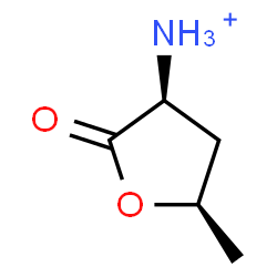 ChemSpider 2D Image | (3S,5R)-5-Methyl-2-oxotetrahydro-3-furanaminium | C5H10NO2