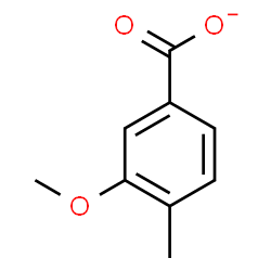 ChemSpider 2D Image | 3-Methoxy-4-methylbenzoate | C9H9O3