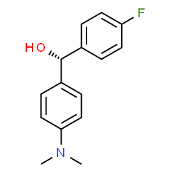ChemSpider 2D Image | (S)-[4-(Dimethylamino)phenyl](4-fluorophenyl)methanol | C15H16FNO
