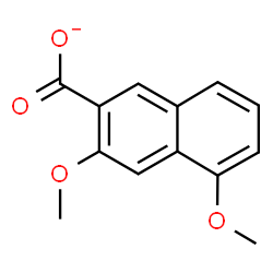 ChemSpider 2D Image | 3,5-Dimethoxy-2-naphthoate | C13H11O4