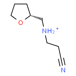 ChemSpider 2D Image | 2-Cyano-N-[(2R)-tetrahydro-2-furanylmethyl]ethanaminium | C8H15N2O