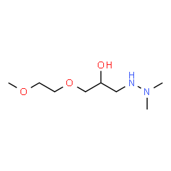 ChemSpider 2D Image | 1-(2,2-Dimethylhydrazino)-3-(2-methoxyethoxy)-2-propanol | C8H20N2O3