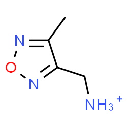 ChemSpider 2D Image | (4-Methyl-1,2,5-oxadiazol-3-yl)methanaminium | C4H8N3O