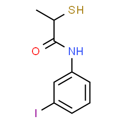 ChemSpider 2D Image | N-(3-Iodophenyl)-2-sulfanylpropanamide | C9H10INOS