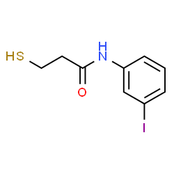 ChemSpider 2D Image | N-(3-Iodophenyl)-3-sulfanylpropanamide | C9H10INOS