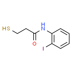 ChemSpider 2D Image | N-(2-Iodophenyl)-3-sulfanylpropanamide | C9H10INOS