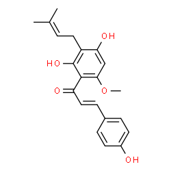 ChemSpider 2D Image | Xanthohumol | C21H22O5