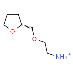ChemSpider 2D Image | 2-[(2R)-Tetrahydro-2-furanylmethoxy]ethanaminium | C7H16NO2