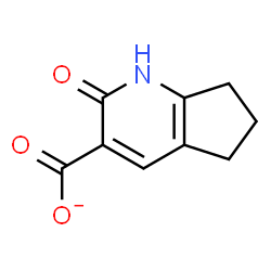 ChemSpider 2D Image | 2-Oxo-2,5,6,7-tetrahydro-1H-cyclopenta[b]pyridine-3-carboxylate | C9H8NO3