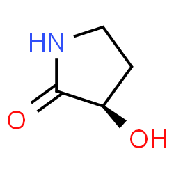 ChemSpider 2D Image | (r)-3-hydroxy-2-pyrrolidone | C4H7NO2