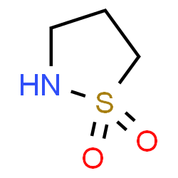 ChemSpider 2D Image | 1,1-Dioxoisothiazolidine | C3H7NO2S