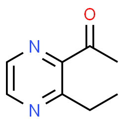 ChemSpider 2D Image | 2-Acetyl-3-ethyl-1,4-diazine | C8H10N2O