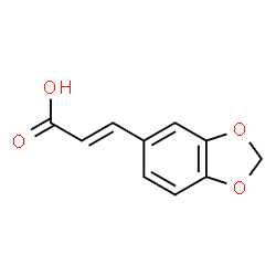ChemSpider 2D Image | 3,4-Methylenedioxycinnamic acid | C10H8O4