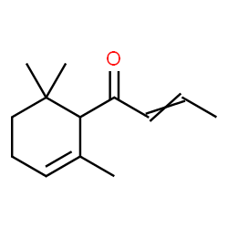 ChemSpider 2D Image | 1-(2,6,6-Trimethyl-2-cyclohexen-1-yl)-2-buten-1-one | C13H20O