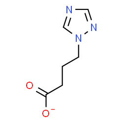ChemSpider 2D Image | 4-(1H-1,2,4-Triazol-1-yl)butanoate | C6H8N3O2