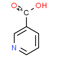 ChemSpider 2D Image | 3-Pyridine(~14~C)carboxylic acid | C514CH5NO2