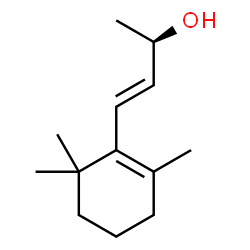 ChemSpider 2D Image | (2R,3E)-4-(2,6,6-Trimethyl-1-cyclohexen-1-yl)-3-buten-2-ol | C13H22O