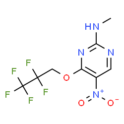 ChemSpider 2D Image | N-Methyl-5-nitro-4-(2,2,3,3,3-pentafluoropropoxy)-2-pyrimidinamine | C8H7F5N4O3