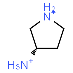 ChemSpider 2D Image | (3S)-3-Ammoniopyrrolidinium | C4H12N2