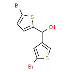 ChemSpider 2D Image | (5-Bromo-2-thienyl)(5-bromo-3-thienyl)methanol | C9H6Br2OS2