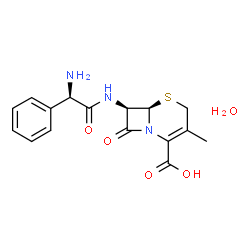 ChemSpider 2D Image | Cephalexin Hydrate | C16H19N3O5S