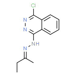 ChemSpider 2D Image | 1-[(2E)-2-(2-Butanylidene)hydrazino]-4-chlorophthalazine | C12H13ClN4