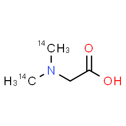ChemSpider 2D Image | N,N-Bis[(~14~C)methyl]glycine | C214C2H9NO2
