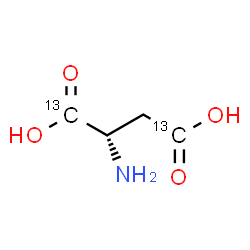 ChemSpider 2D Image | L-(1,4-~13~C_2_)Aspartic acid | C213C2H7NO4