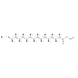 ChemSpider 2D Image | Ethyl (~13~C_16_)hexadecanoate | C213C16H36O2
