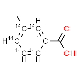 ChemSpider 2D Image | 3-Methyl(~14~C_6_)benzoic acid | C214C6H8O2