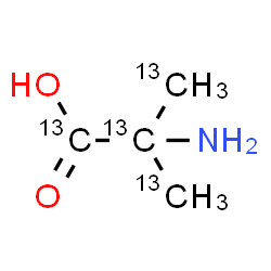 ChemSpider 2D Image | 2-(~13~C)Methyl(~13~C_3_)alanine | 13C4H9NO2